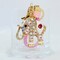 Wrapables Crystal Bling Keychain, Keyring Purse Handbag Pendant Charm, Pink Elephant